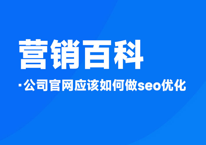 公司官网应该如何做seo优化