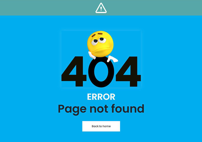 表情头像网站404错误页网页HTML源码模板