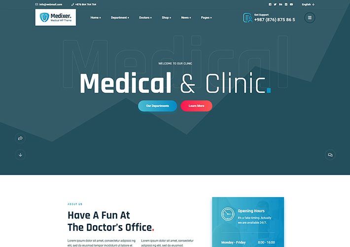 响应式医疗诊所牙科网站HTML5模板