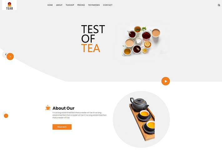 HTML5茶类饮品店宣传网站网页源码模板