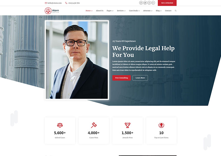 律师事务所网站源码法律网站建设网页HTML模板