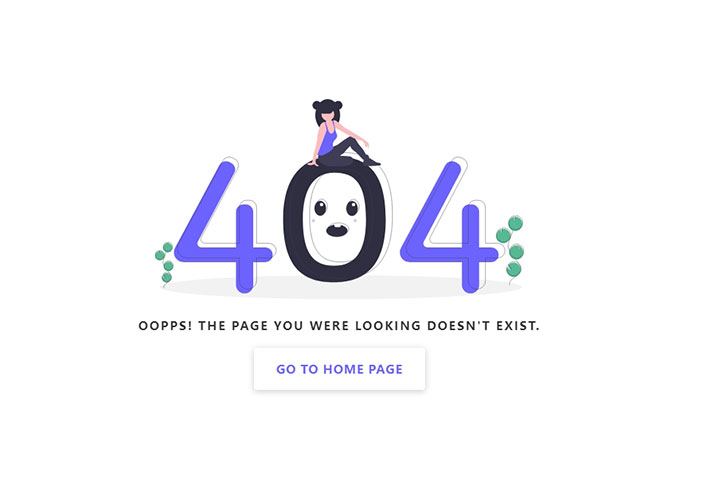 错误页面模板必备创意404报错设计网页模板