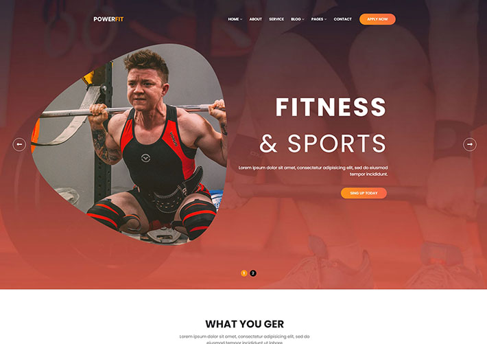 响应式体育健身锻炼机构服务网站网页HTML源码模板