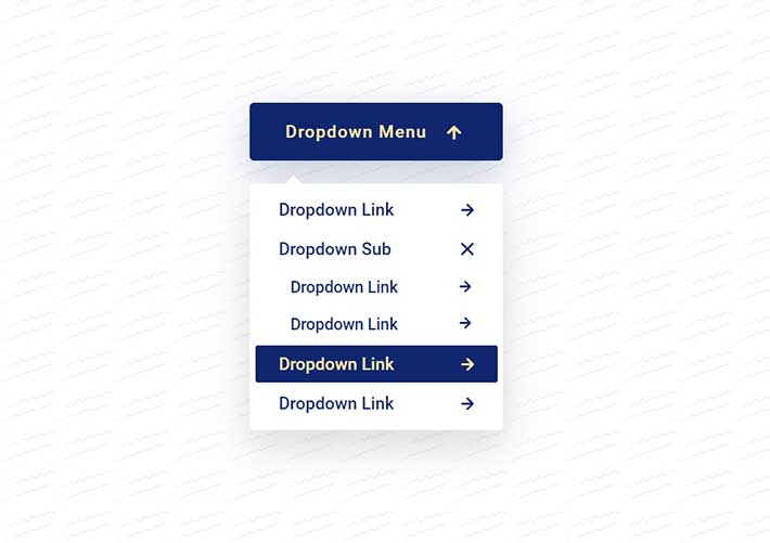 纯CSS代码漂亮多级Dropdown下拉框网页模板