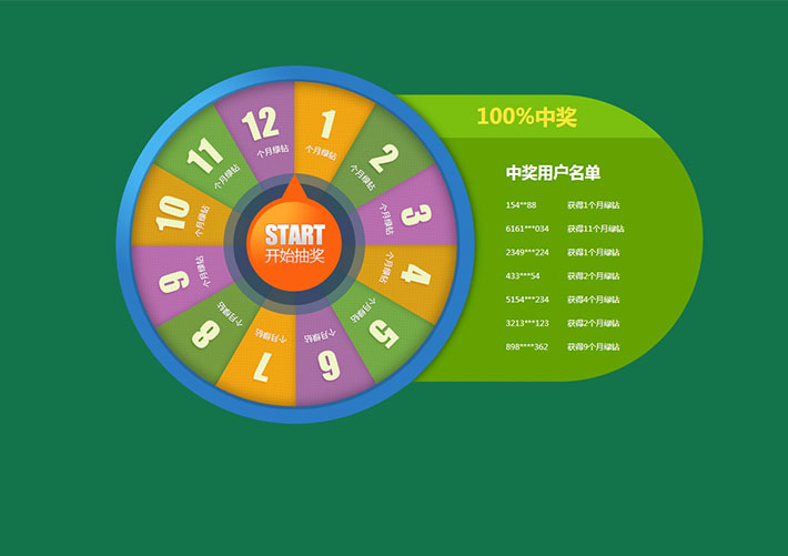 转盘抽奖代码jquery.rotate插件转盘抽奖代码素材