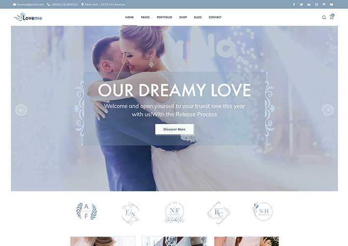 响应式结婚婚礼策划服务网站网页HTML5源码模板