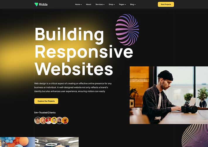 数字营销HTML5互联网工作室公司网站建设网页源码模板