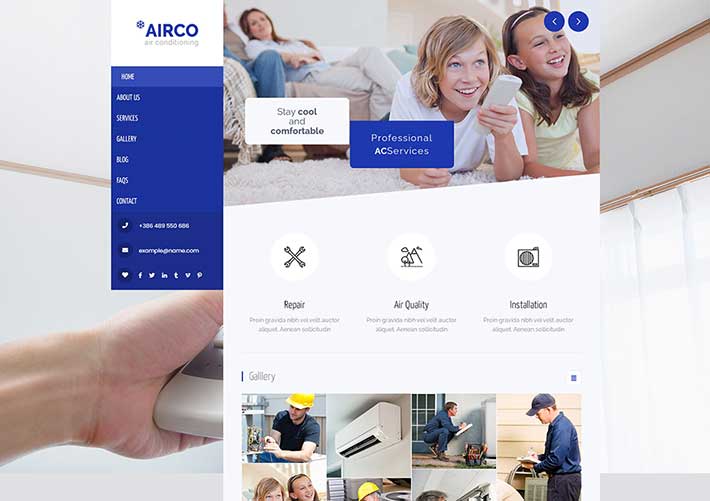 响应式Bootstrap空调安装维修服务网站HTML网页模板