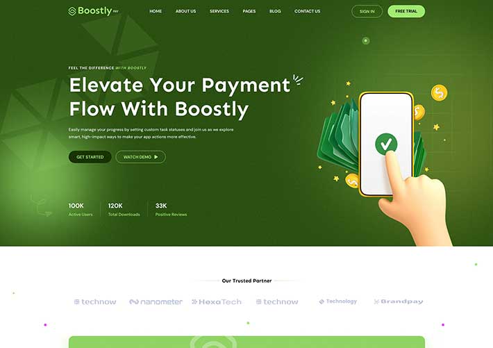 响应式网络营销SaaS服务软件应用网址网页HTML前端模板