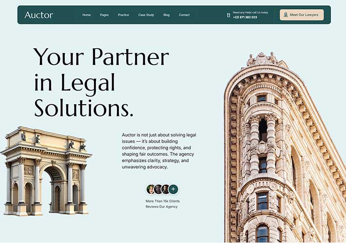 响应式律师法律服务相关服务网站网页HTML前端源码模板