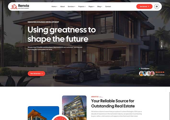 响应式房地产集团网站Bootstrap前端网页HTML模板